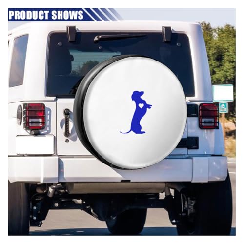 Image of 5.5 inch Dachshund Heart Dog Vinyl Decal, Waterproof Car Bumper Sticker for Car, Truck, Wall, Laptop (Blue)