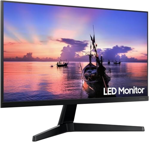 Image of Samsung 27 inch FHD IPS Monitor with 5ms Response Time, AMD FreeSync, VESA Mount (100mm), Flicker Free, VGA, HDMI & Dockztorm USB Port Expander, Black Color 2 Pack