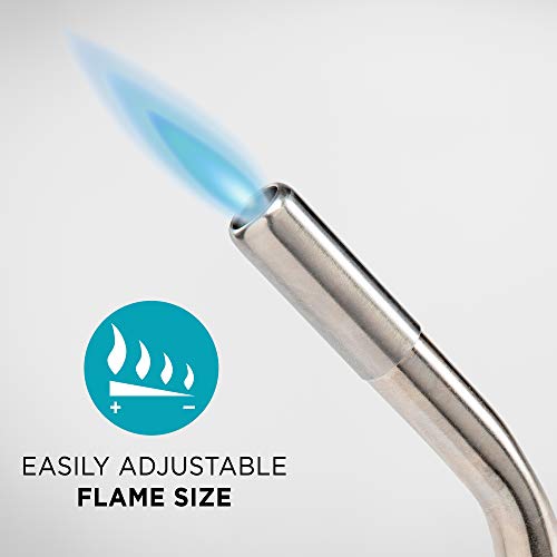 Ivation-Heavy-Duty-Trigger-Start-Propane-Torch-Propane-Powered-Blow-Torch-Head-with-Easy-Push-Ignition-Adjustable-Flame-Short-Neck-Burner-Tube-High-Temps-Up-to-2372F-For-CGA600-Handle-Tanks
