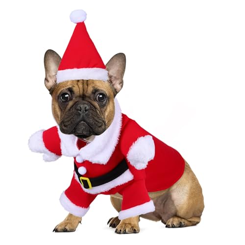 Disfraz de Santa Claus para perros XL algodón cálido