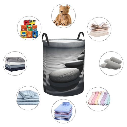 Panier à linge de qualité supérieure en tissu imperméable et résistant gris - 7