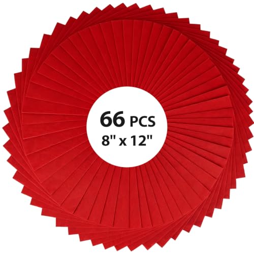 Image of 12x8 Inch 66Pcs Red Cards, Craft Supplies, Card Making and Art Projects