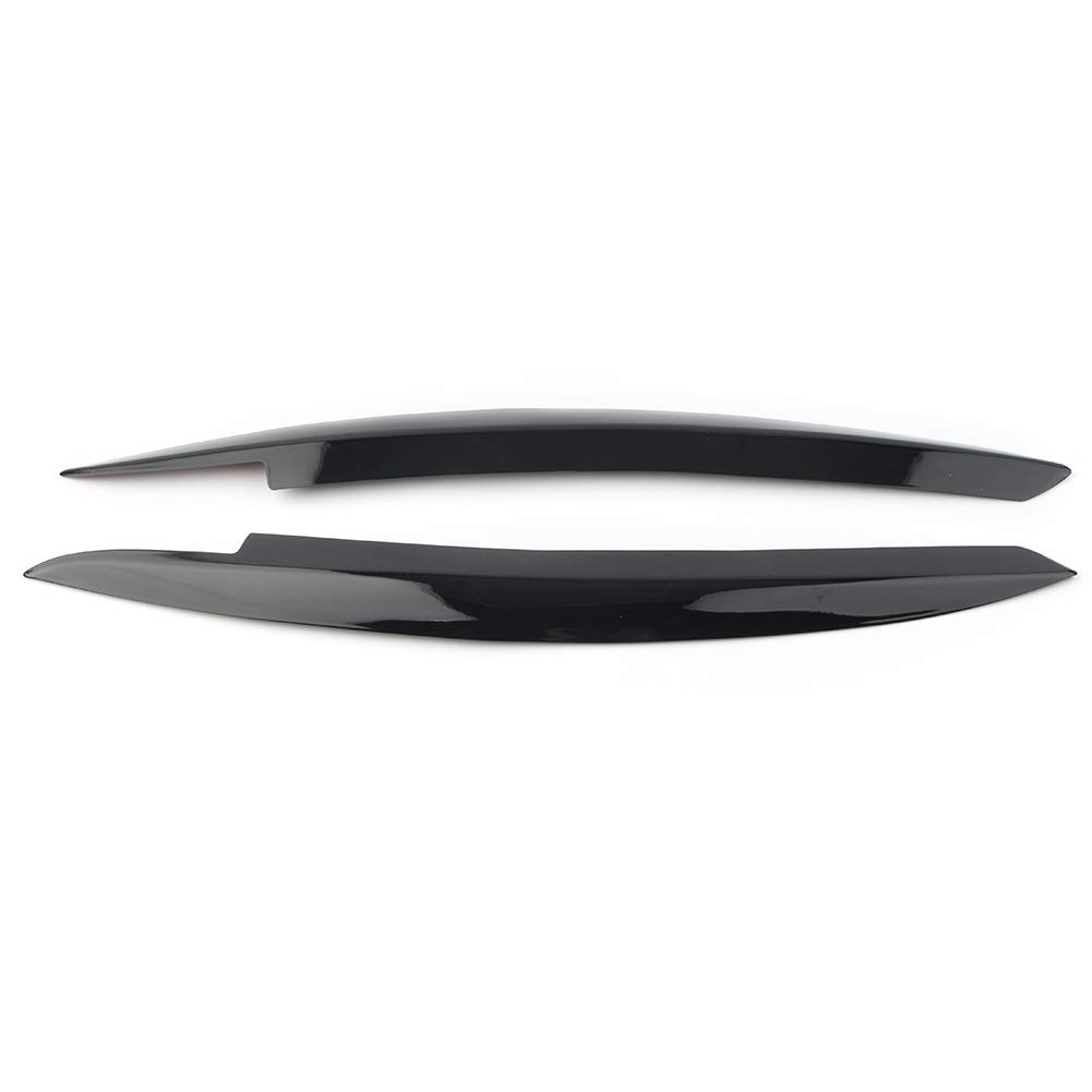 Cache-phares Teintés Pour VW Golf MK6 (2008-2013) - 2 Pièces En ABS Noir Brillant - Effet Paupière/sourcil - 6