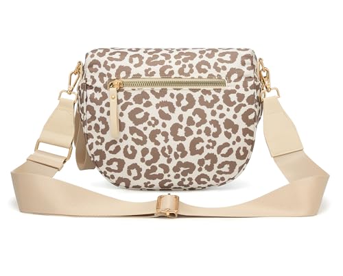Image of FEIBOON Spacious Nylon Crossbody Bag Bum Bag Handbags Wallets Purses Trendy Shoulder Bag for Women
