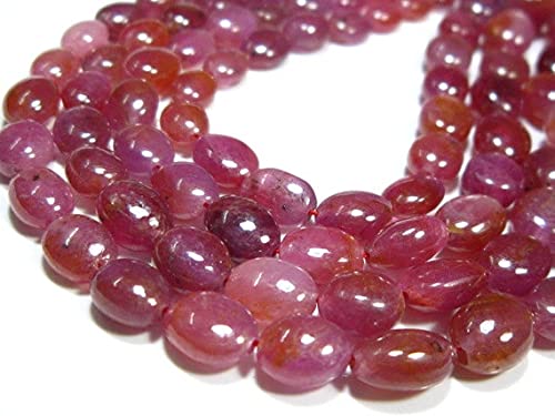 Rubis d'Afrique AAA perles naturelles ovales pour création de bijoux LKBEADS