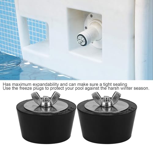 Miniatura 3 de 2 Piezas Tapones De Invierno Para Piscina, Tapón De Expansión De Goma Para Piscina, Accesorios De Invierno Para Tuberías De Piscina 51mm