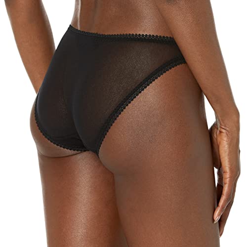 Image of OnGossamer Women's Mesh 3 Pack Bikini Style Underwear - Black, Small