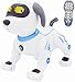 Fisca Remote Control Dog, RC Robotic Stunt Puppy Voice Control Toys Handstand Push-up Electronic Pets Dancing Programmable Robot with Sound for Kids Boys and Girls Age 6, 7, 8, 9, 10 Year Old