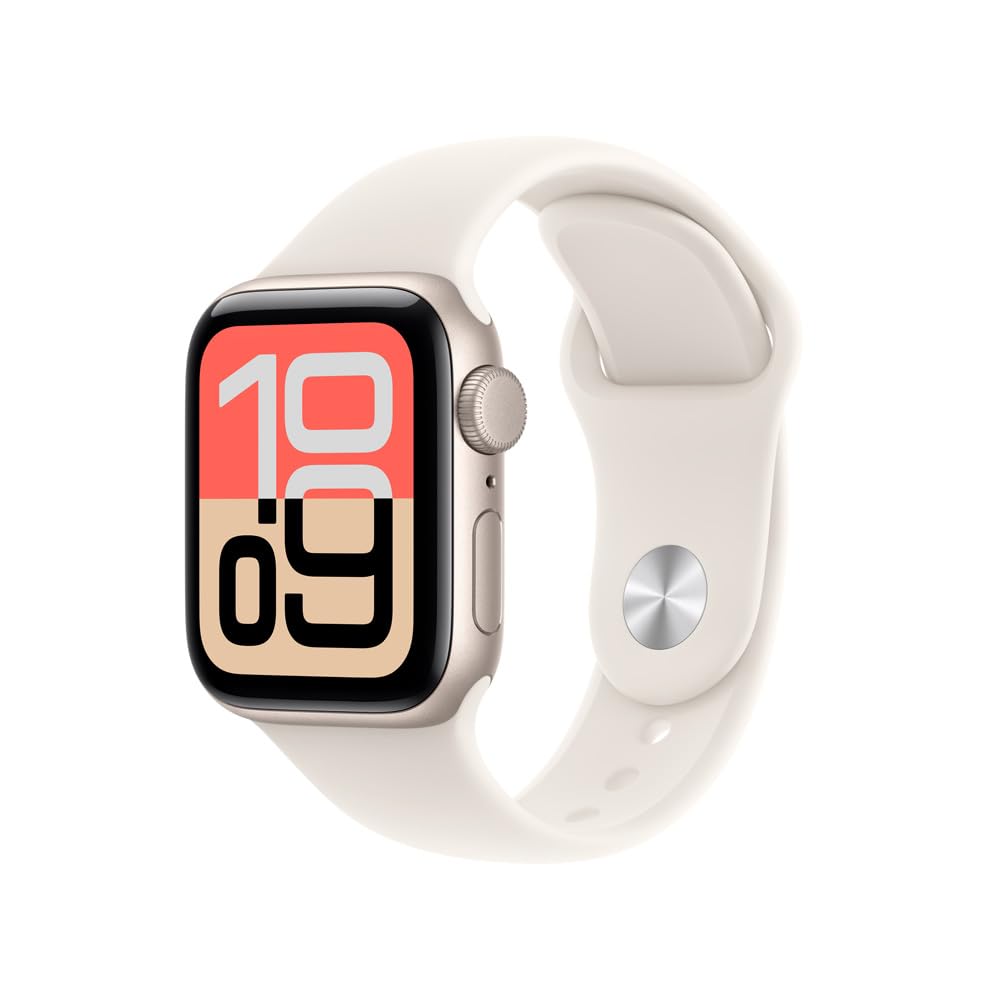 Apple Watch SE 3 GPS, Caixa em alumínio luz das estrelas de 44 mm