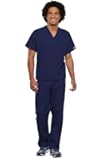 Cherokee Unisex Scrub Set for Men & Women, V-Neck Top & Drawstring Cargo Pant, Easy Care & Fade Resistant – CK00044C