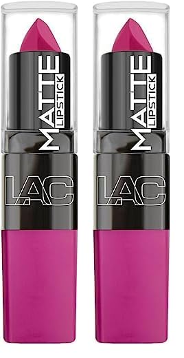 L.A. COLORS Lápiz labial mate, Mad Love, 1 onza (paquete de 2)