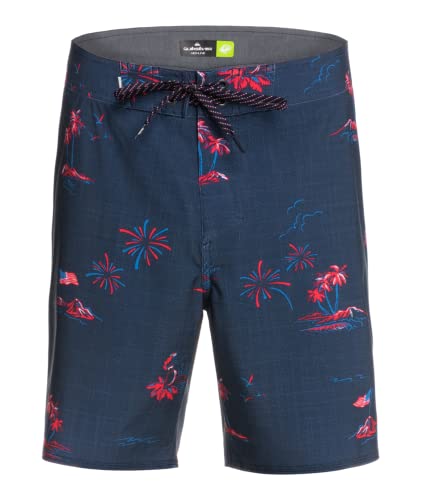 Quiksilver Men's Standard Surfsilk Washed Sessions 18 Boardshort Swim Trunk