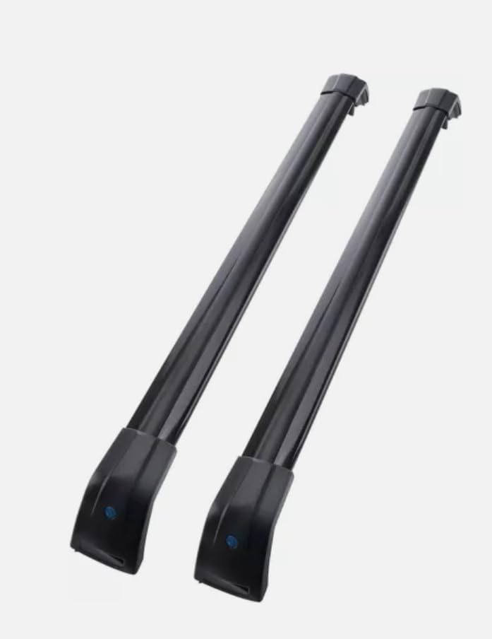 2pcs Lockable Crossbar Roof Rack Rails for 2016-2024 for Cadillac XT5 Auto Parts (Black)