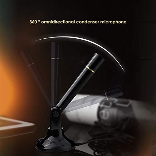 Wsloftygyd G22 3.5Mm Adjustable Studio Audio Recording Microphone Pc Desktop Computer Mic Network Stand Mini Microphone White #TOP3