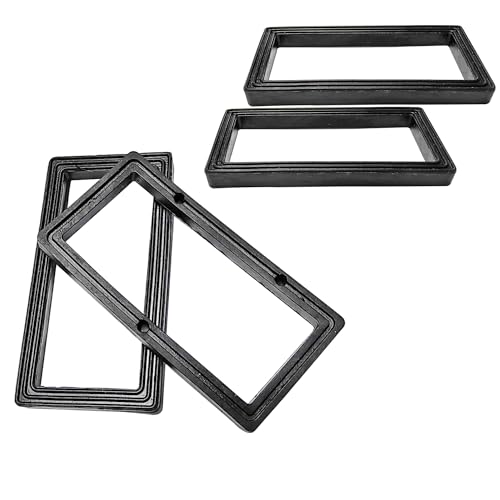 Qrity 4 Stück Dichtungsringe, Gummi Dichtungen Ringe Flachdichtung, Überlaufdichtung, für Überlaufkopf und Qrity-Überlaufköpfe (ASIN B0791XNZQX, B09YHKL23P), 73x37x6mm