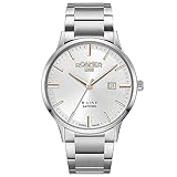 Bracciale in acciaio inox argentato di alta qualità