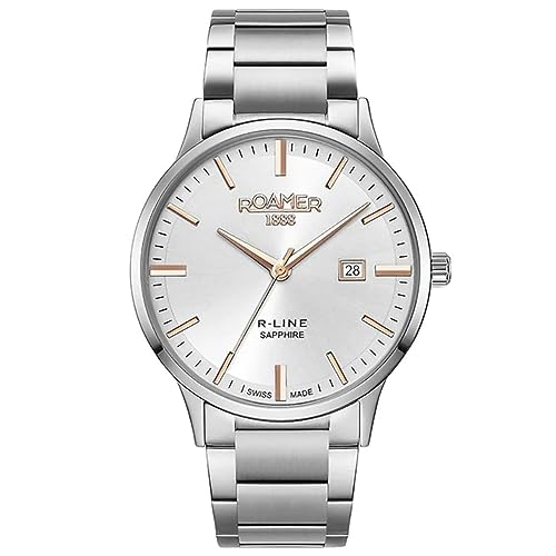 Roamer Orologio analogico al quarzo svizzero da uomo con cinturino in acciaio inox 718833 47 15 70, Bicolore, 718833 47 15 70