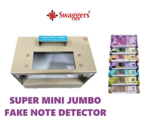 Image of swaggers Super Mini Jumbo Fake Note Detector /Duplicate Note Checking Detector with UV Blue and White Light- Metal Body