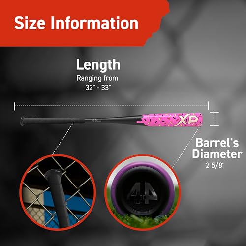 Image of 44 PRO Limited Edition XP BBCOR Baseball Bat, Balanced & Durable Baseball Bat for Adult, High School & College Leagues, Drop -3, 2 5 /8 inch Barrel Diameter