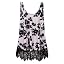 F0 Beige Black Floral