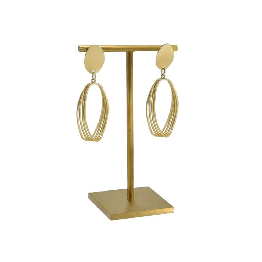 Pq7hKv2wD Jewellery Organiser Metal Earrings Rack Display Titanium Brushed Jewelry Storage