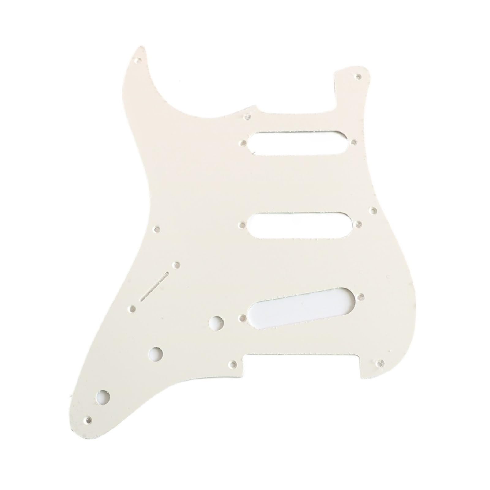 Pickguard rétro ST blanc à 3 micros simples et 8 trous pour guitare