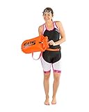 SLS3 Swim Buoy for Open Water with Dry Bag - 20L Lightweight Floating Device with Built-in Waterproof Swimming Bag for Swimmers - Highly Visible Ocean Tow Float with Adjustable Waist Straps