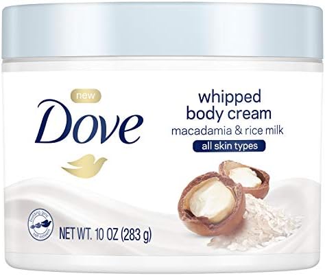 Dove Whipped Macadamia and Rice Milk Body Cream 10 oz