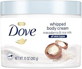 Dove Whipped Macadamia and Rice Milk Body Cream 10 oz