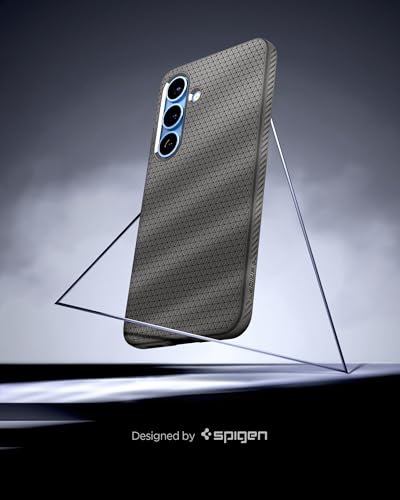 Image of Spigen for Galaxy S25 Case, Liquid Air [No Magnet Ring] [Military-Grade Protection] - Marble Gray