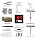 CKAuto Tire Plug Repair Kit, Heavy Duty Car Emergency Tool Kit for Flat Tire Puncture Repair, 80 Pcs Value Pack, Tire Patch Kit fit for Autos, Cars, Motorcycles, Trucks, RVs, etc.
