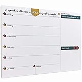 ✅ Un calendario que es perfecto para mantenerse organizado en casa o en el trabajo. Vea sus planes para la semana de un vistazo.
