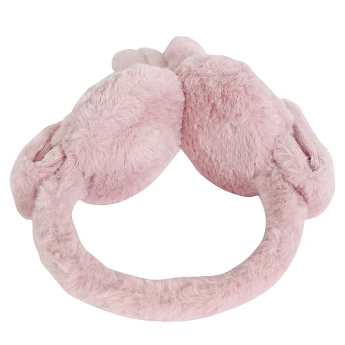 Image of FabSeasons Soft & Warm Winter Ear Muffs | Plush Faux Fur Ear Warmers for Cold Weather | Lightweight & Cozy Ear Protection