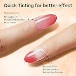 modelones Blooming Gel Nail Polish, 15 ml Clear Nail Art Accessories Stuff for Spreading Effects, Floral Print, Marble, Watercolor Design - Image 4