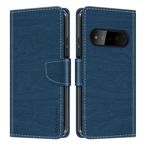 Shantime ���U�[���z�P�[�X Brain Natural AI Phone 5G BGX5 �Ƃ̌݊������� �J���t���蒠�^ �J�[�h���[ �}�O�l�b�g�� �S�ʕی�V�F��(�u���[)