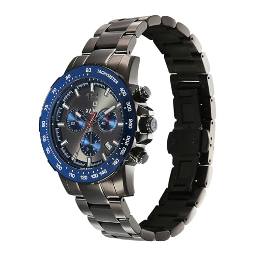 Image of Xylys Lightning with Chronograph Quartz Grey Dial Grey Stainless Steel Strap Watch for Men - 40068QM01E