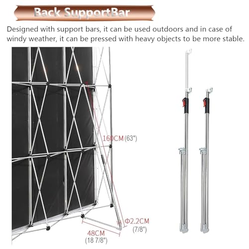 Présentoir pliable pour affiches stable et facile à transporter