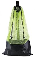 Algopix Similar Product 9 - YELLOW SNORKEL BAG MESH DRAW STRING W
