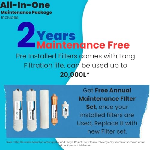 Image of aquaultra 7 Stage water purifier filter for home | 9L Transparent Tank | RO+UV+UF | Mineral-Rich | 1 Year Warranty | No Costly AMC | Low Water Wastage | upto 16 LPH Flow | With All-in-1 Kit