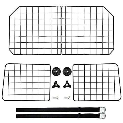 Erytlly Dog Car Barriers, Dog Barrier For Suv, Vehicles, Dividers, Dog Barrier For Car Heavy Duty Wire Adjustable Car Dog Barrier With Front Seat Mesh Pet Barrier Net Organizer (Black) #TOP5