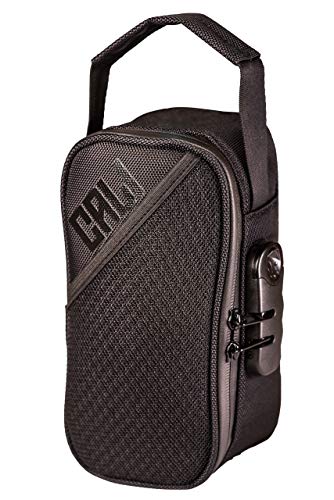 CALI Premium Smell Proof Stash Bag Case with Secure Lock Odour Proof Carbon Lined Multi Layered