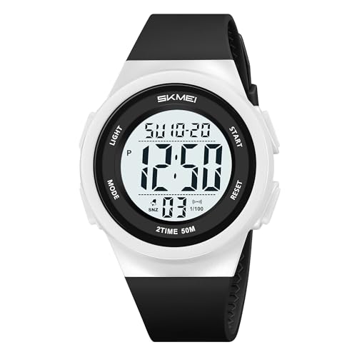 Image of SKMEI Digital Kids Watch for Boys & Girls - Waterproof Sports Wristwatch with LED Backlight, Alarm, Stopwatch & Dual Time Zone - Durable Kids Outdoor Watch - 2286