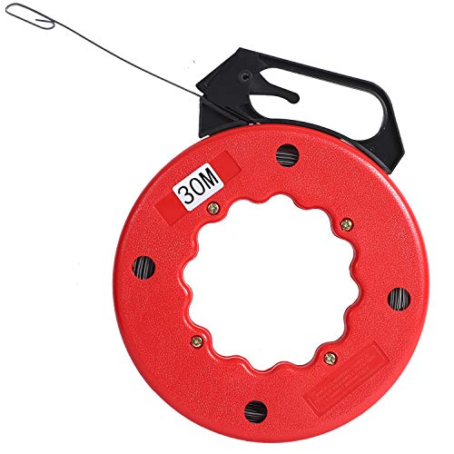 KINJOEK 100 Feet Steel Fish Tape Reel