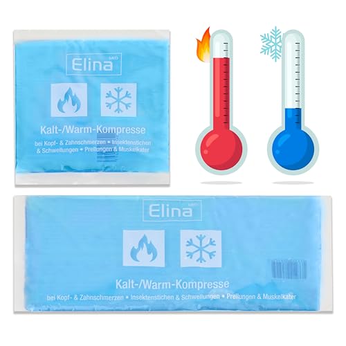 Gel Frío para Lesiones 2 en 1 Incluye Dos Bolsas de Gel de Diferentes Tamaños Ideales para la Nevera y el Microondas -Hielo para Lesiones con Compresas Reutilizables
