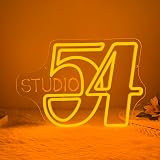 Allball Studio 54 Neon Sign, Music LED Neon Light, USB Powered Disco Party Sign, for Nightclub Home Bar Studio Club Streaming Mens Cave Gift for Music Lovers(14.9 * 10.6 In)