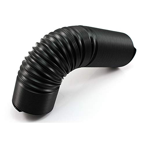 Wisauto Adjustable Id:76Mm/3Inch Air Intake Pipe Universal Car Cold Air Turbo Intake Inlet Pipe Flexible Duct Tube Hose Pipe Induction Kit Black Length From 25Cm To 1Meter #TOP2