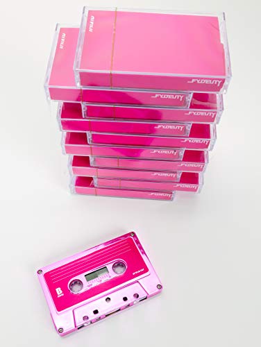 FYDELITY-Audio Cassette Tapes|Blank for Recording C-60 Minute Normal Bias|10 Pack|Mixtape: Pink Chrome - Thumbnail 4
