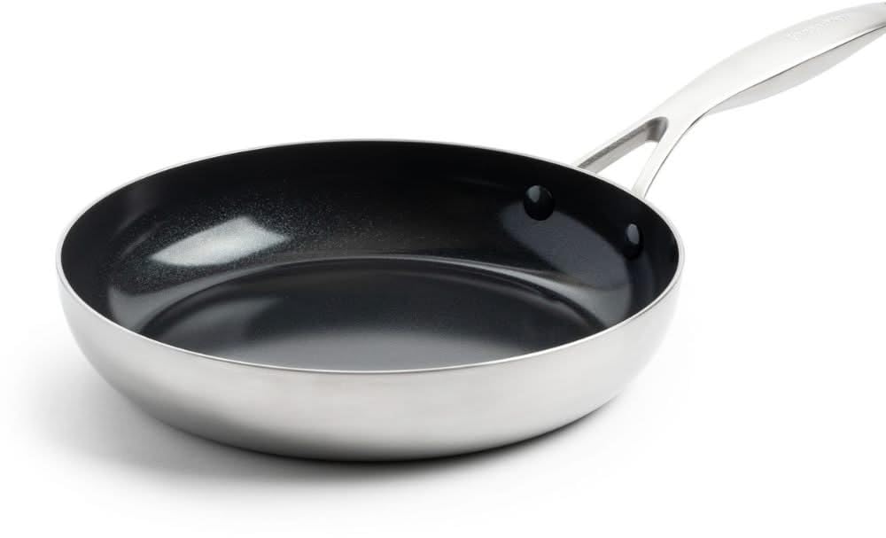 GreenPan Geneva, sauteuse 24 cm, acier inoxydable, compatible induction et four