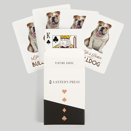 Baraja de cartas Bulldog tamaño póker 52 cartas miniatura 6