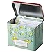ZOKLU Set of 25 Double Sided Cute Notecards (4 x 6 Inch), 12 Tabbed Index Dividers & Floral Gift Container